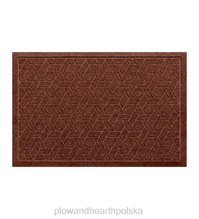 Plow & Hearth Wycieraczka o splocie trzcinowym, nadająca się do prania w pralce - granit 02XR61064 podwórko i ogród