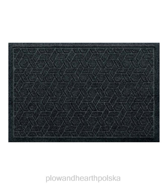 Plow & Hearth Wycieraczka o splocie trzcinowym, nadająca się do prania w pralce - granit 02XR61064 podwórko i ogród