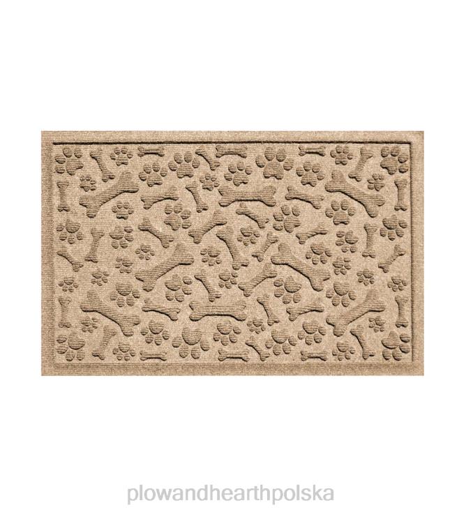 Plow & Hearth Wycieraczka z łapami i kośćmi świstaka wodnego 02XR61036 podwórko i ogród