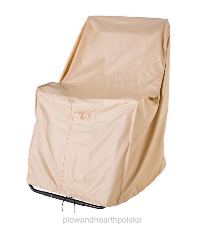 Plow & Hearth luksusowy pokrowiec na fotel wypoczynkowy o zerowej grawitacji - tan 02XR61072 podwórko i ogród