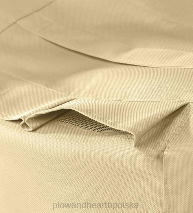 Plow & Hearth luksusowy pokrowiec na otomanę - tan 02XR61011 podwórko i ogród