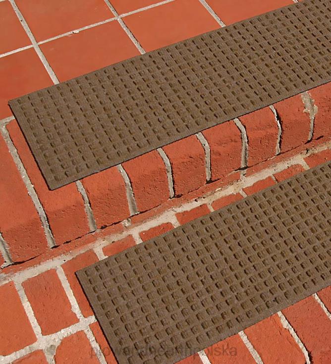 Plow & Hearth stopnie schodowe waflowe - szare 02XR61042 podwórko i ogród