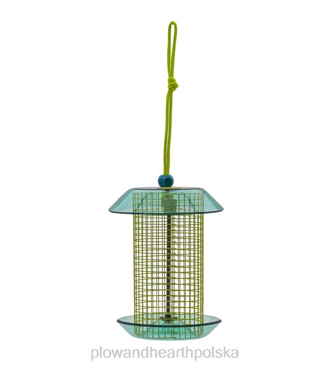 Plow & Hearth mały karmnik dla ptaków z nasionami słonecznika - koral 02XR6819 podwórko i ogród