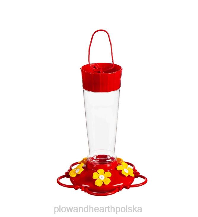 Plow & Hearth wiszący 10-uncjowy karmnik dla kolibrów 02XR6812 podwórko i ogród