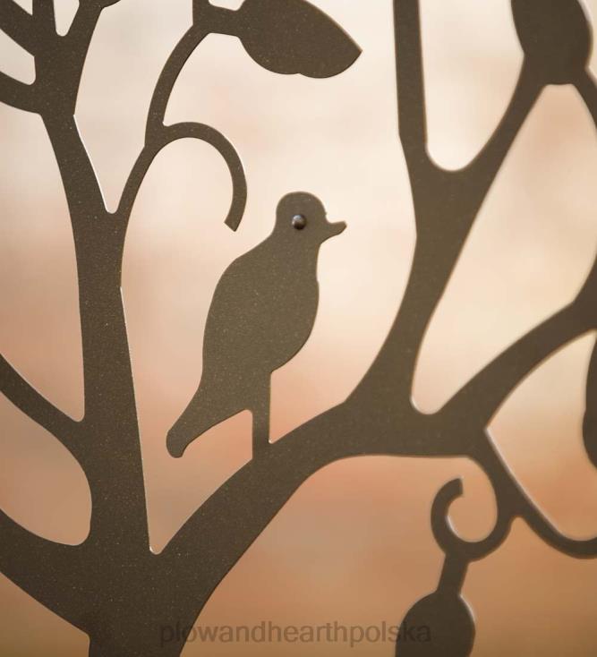 Plow & Hearth metalowa łukowa altana ogrodowa z projektem drzewa życia 02XR6652 podwórko i ogród