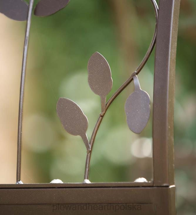 Plow & Hearth metalowa łukowa altana ogrodowa z projektem drzewa życia 02XR6652 podwórko i ogród