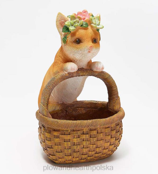 Plow & Hearth szczęśliwa pomocnicza sadzarka na sukulenty - świnia 02XR6996 podwórko i ogród