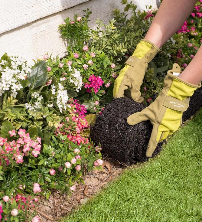 Plow & Hearth trwała gumowa ramka z mulczu pochodzącego z recyklingu 02XR6669 podwórko i ogród