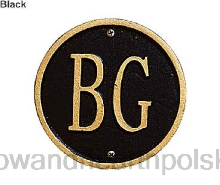 Plow & Hearth Tabliczka trawnikowa Adirondack - czarna 02XR6713 podwórko i ogród