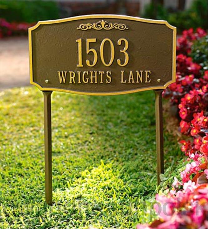 Plow & Hearth tablice adresowe w Scarborough 02XR6708 podwórko i ogród