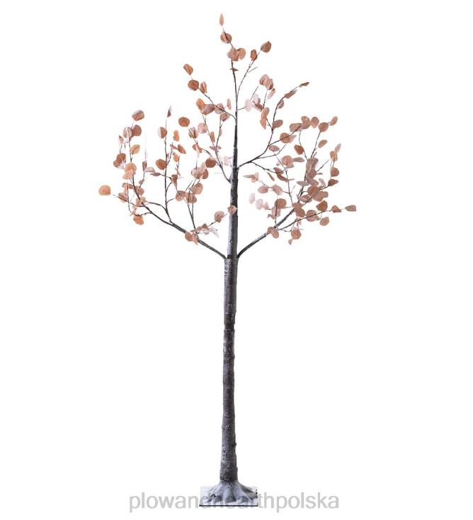 Plow & Hearth drzewko dolarowe do użytku wewnątrz/na zewnątrz, oświetlone elektrycznie, różowe, srebrne, 7'h, z 270 światłami - różowe 02XR63215 sezonowe i prezenty