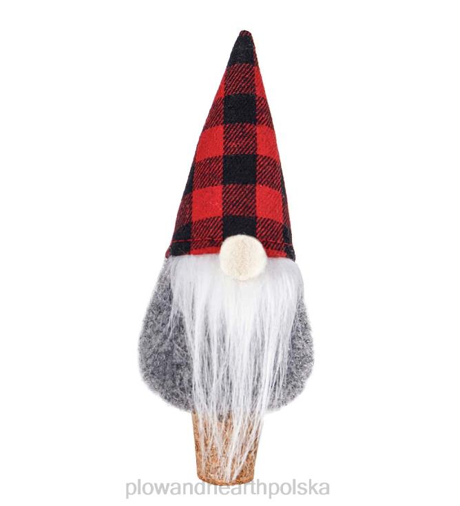 Plow & Hearth niegrzeczny i gnom żałuje 17 uncji. zestaw upominkowy kieliszek z korkiem do wina 02XR62991 sezonowe i prezenty