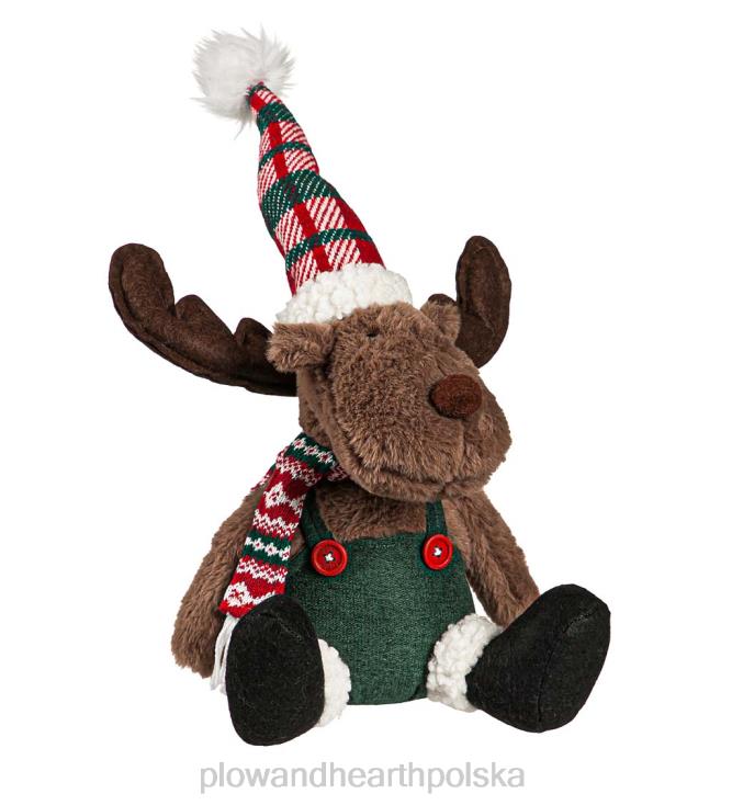 Plow & Hearth świąteczny wystrój stołu z łosiem 02XR62288 sezonowe i prezenty