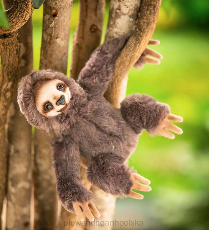 Plow & Hearth Pluszowy leniwiec 8 cali 02XR63106 sezonowe i prezenty