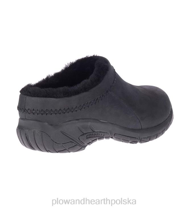 Plow & Hearth Wsuwane buty skórzane Merrell Encore Ice 4 – czarne – rozmiar 11 02XR63037 sezonowe i prezenty