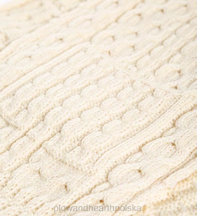 Plow & Hearth damski sweterek kopertowy z irlandzkiej wełny merynosów - czerwony 02XR63039 sezonowe i prezenty