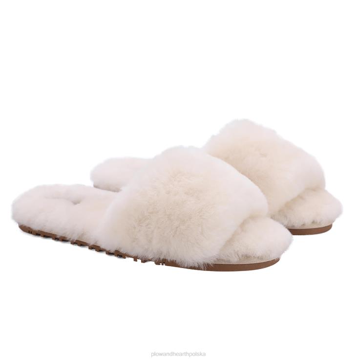 Plow & Hearth klapek damski lamo naomi z owczej skóry - kremowy - m.in 02XR63057 sezonowe i prezenty