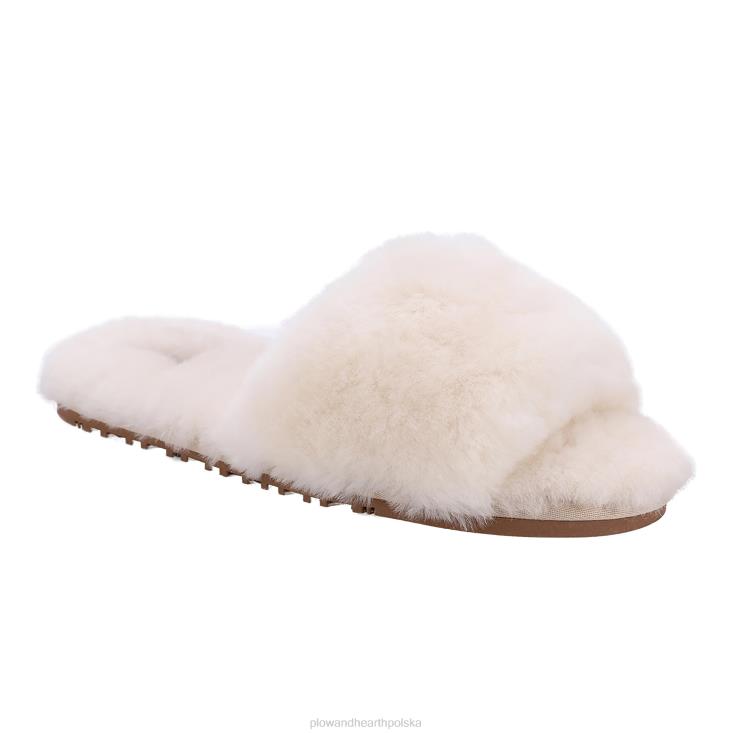 Plow & Hearth klapek damski lamo naomi z owczej skóry - kremowy - m.in 02XR63057 sezonowe i prezenty