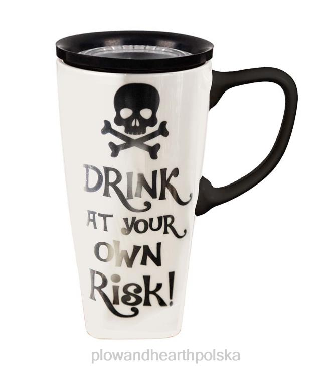 Plow & Hearth Kubek podróżny ceramiczny flomo 360 - błogosławiony 02XR63082 sezonowe i prezenty