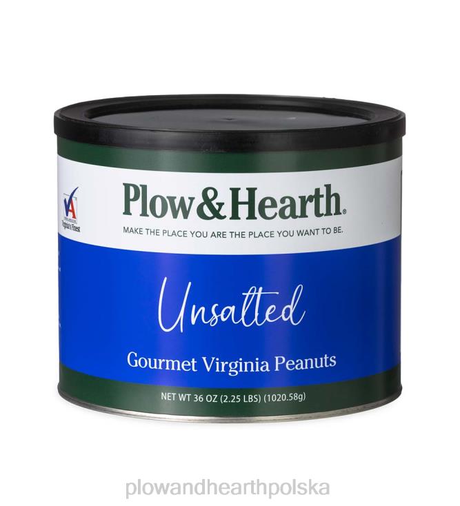 Plow & Hearth bardzo duże orzeszki ziemne Virginia, 36 uncji. cyna – niesolona 02XR62978 sezonowe i prezenty